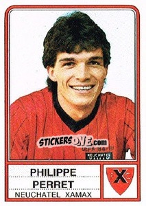 Figurina Philippe Perret - Football Switzerland 1984-1985 - Panini