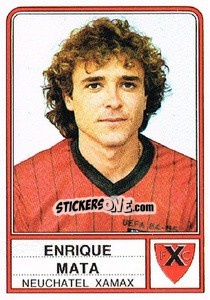Sticker Enrique Mata - Football Switzerland 1984-1985 - Panini