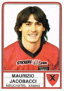 Cromo Maurizio Jacobacci - Football Switzerland 1984-1985 - Panini