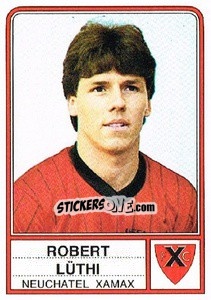 Sticker Robert Luthi - Football Switzerland 1984-1985 - Panini