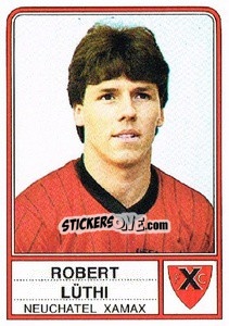 Cromo Robert Luthi - Football Switzerland 1984-1985 - Panini