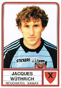 Cromo Jacques Wuthrich - Football Switzerland 1984-1985 - Panini