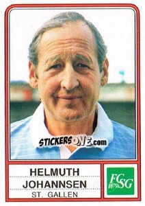 Cromo Helmuth Johannsen - Football Switzerland 1984-1985 - Panini