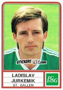 Sticker Ladislav Jurkemik - Football Switzerland 1984-1985 - Panini
