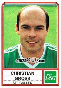 Sticker Christian Gross - Football Switzerland 1984-1985 - Panini