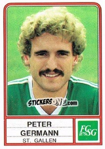 Figurina Peter Germann - Football Switzerland 1984-1985 - Panini