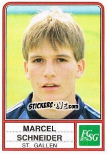 Cromo Marcel Schneider - Football Switzerland 1984-1985 - Panini