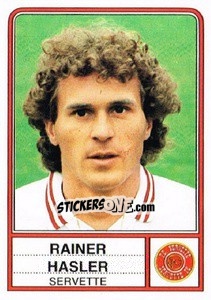Cromo Rainer Hasler - Football Switzerland 1984-1985 - Panini