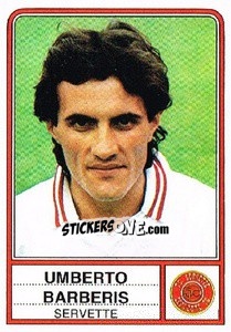 Sticker Umberto Barberis - Football Switzerland 1984-1985 - Panini