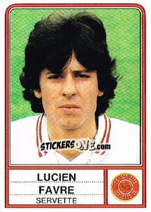 Cromo Lucien Favre - Football Switzerland 1984-1985 - Panini