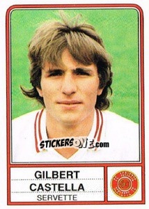 Sticker Gilbert Castella - Football Switzerland 1984-1985 - Panini