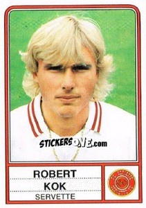 Cromo Robert Kok - Football Switzerland 1984-1985 - Panini