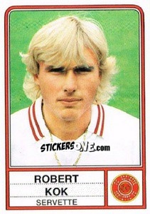 Sticker Robert Kok - Football Switzerland 1984-1985 n. 161 - Panini