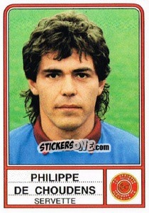 Sticker Philippe De Choudens - Football Switzerland 1984-1985 - Panini