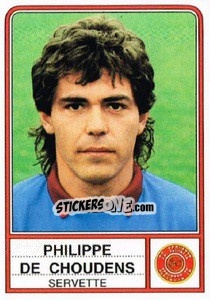 Sticker Philippe De Choudens - Football Switzerland 1984-1985 n. 162 - Panini