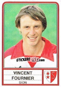 Sticker Vincent Fournier - Football Switzerland 1984-1985 n. 170 - Panini