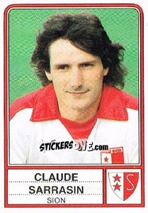 Sticker Claude Sarrasin - Football Switzerland 1984-1985 - Panini