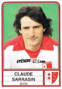 Sticker Claude Sarrasin - Football Switzerland 1984-1985 n. 173 - Panini