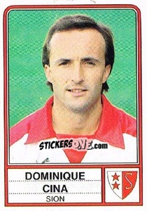 Cromo Dominique Cina - Football Switzerland 1984-1985 - Panini