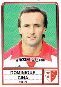 Figurina Dominique Cina - Football Switzerland 1984-1985 - Panini