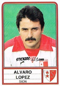 Sticker Alvaro Lopez - Football Switzerland 1984-1985 n. 175 - Panini