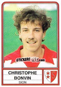 Figurina Christophe Bonvin - Football Switzerland 1984-1985 - Panini
