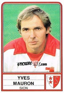 Cromo Yves Mauron - Football Switzerland 1984-1985 - Panini