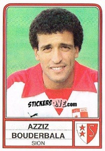 Sticker Azziz Bouderbala - Football Switzerland 1984-1985 - Panini