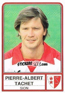 Sticker Pierre-Albert Tachet - Football Switzerland 1984-1985 - Panini