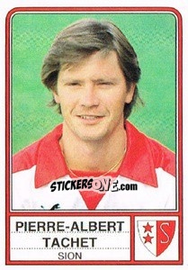 Sticker Pierre-Albert Tachet - Football Switzerland 1984-1985 n. 179 - Panini