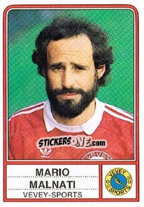 Sticker Mario Malnati - Football Switzerland 1984-1985 - Panini