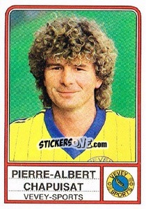 Cromo Pierre-Albert Chapuisat - Football Switzerland 1984-1985 - Panini