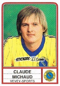 Cromo Claude Michaud - Football Switzerland 1984-1985 - Panini