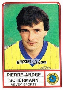 Figurina Pierre-Andre Schurmann - Football Switzerland 1984-1985 - Panini