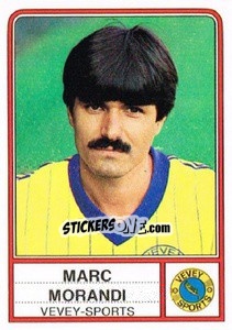 Cromo Marc Morandi - Football Switzerland 1984-1985 - Panini
