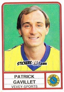 Figurina Patrick Gavillet - Football Switzerland 1984-1985 - Panini