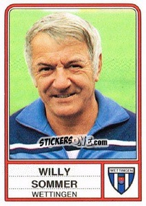 Figurina Willy Sommer - Football Switzerland 1984-1985 n. 202 - Panini