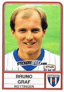 Cromo Bruno Graf - Football Switzerland 1984-1985 - Panini