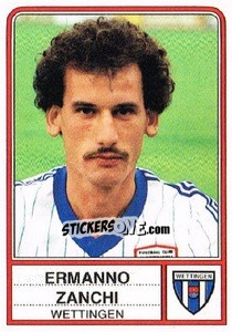 Sticker Ermano Zanchi - Football Switzerland 1984-1985 n. 207 - Panini