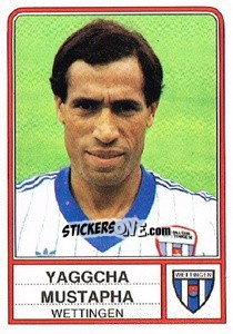 Figurina Yaggcha Mustapha - Football Switzerland 1984-1985 - Panini