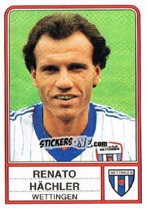 Figurina Renato Hechler - Football Switzerland 1984-1985 n. 212 - Panini