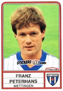 Figurina Franz Peterhans - Football Switzerland 1984-1985 - Panini