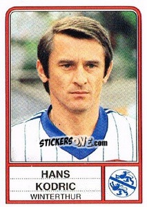 Cromo Hans Kodric - Football Switzerland 1984-1985 - Panini
