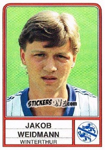 Sticker Jakob Weidmann - Football Switzerland 1984-1985 - Panini