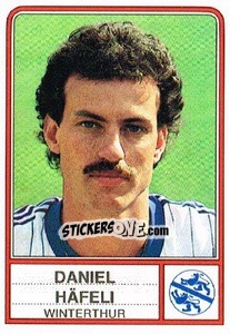 Cromo Daniel Hafeli - Football Switzerland 1984-1985 - Panini