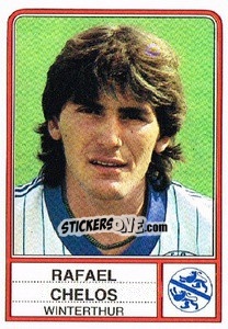 Cromo Rafael Chelos - Football Switzerland 1984-1985 - Panini