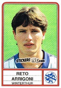 Cromo Reto Arrigoni - Football Switzerland 1984-1985 - Panini