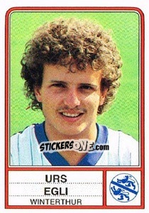 Sticker Urs Egli - Football Switzerland 1984-1985 - Panini