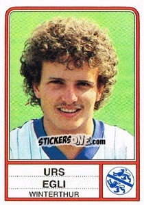 Figurina Urs Egli - Football Switzerland 1984-1985 n. 232 - Panini
