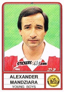 Cromo Alexander Mandziara - Football Switzerland 1984-1985 - Panini